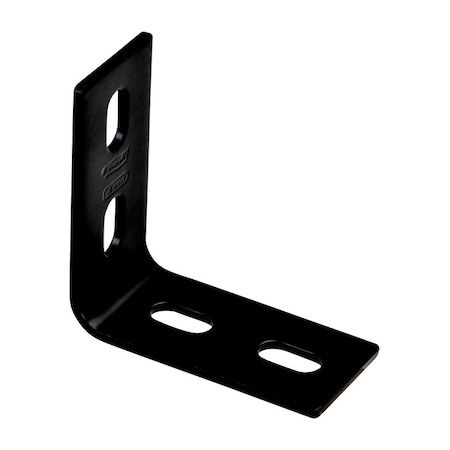 National Hardware National Hardware 3.1 in. H X 1.5 in. W X 0.125 in. D Black Carbon Steel Inside/Outside Corner Brace N351-463